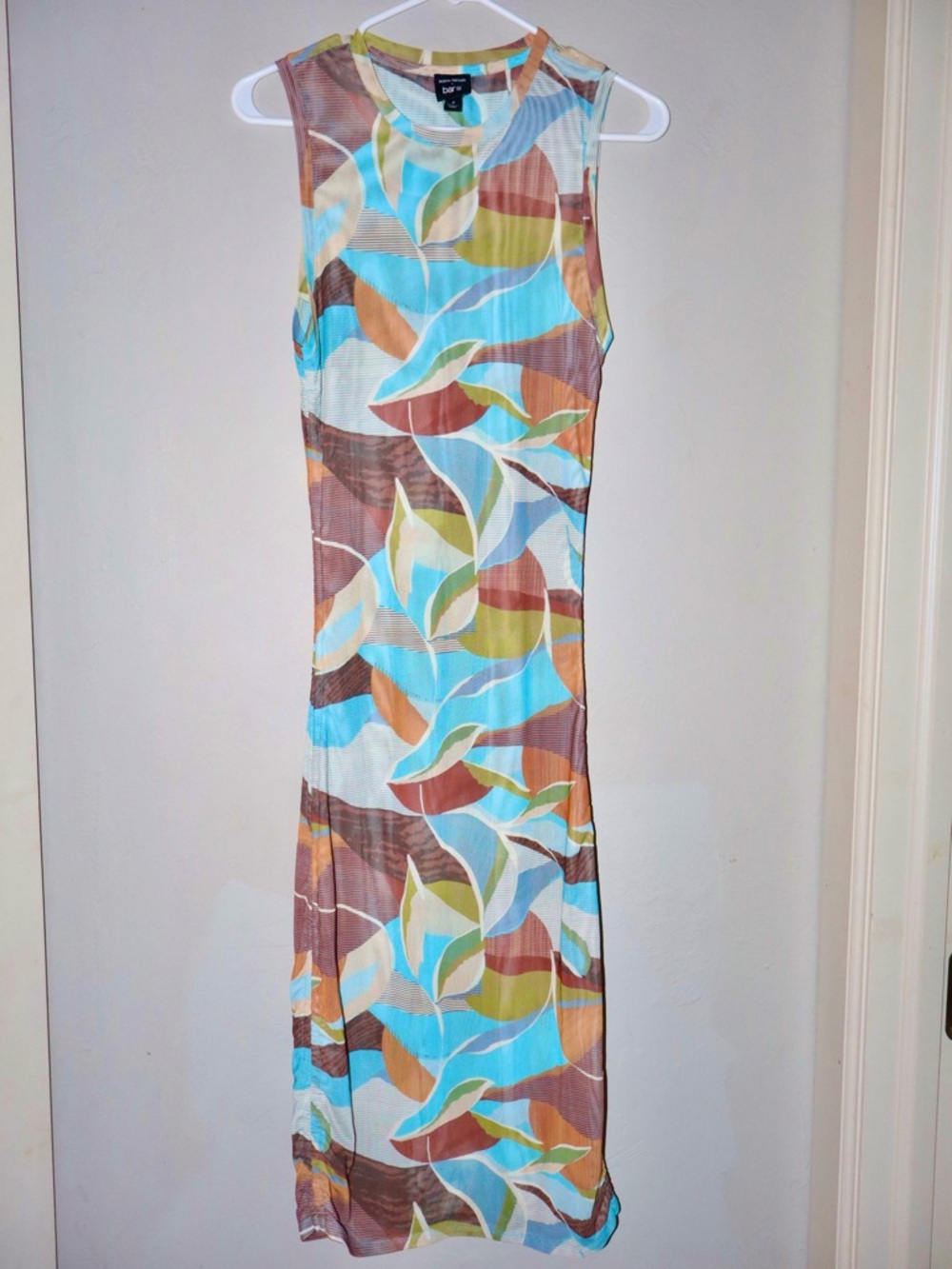 Sofía Richie x Bar III Sleeveless Multicolor Abstract Print Dress